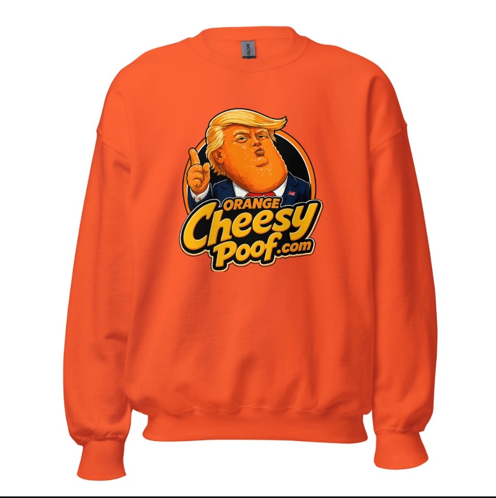 Orange Cheesy Poof Classic Crew Neck