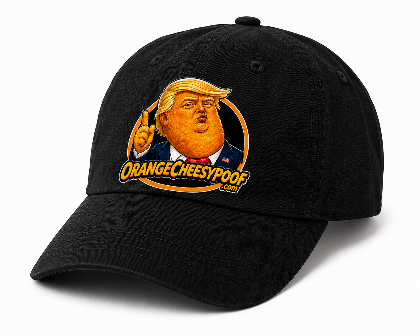 Orange Cheesy Poof Classic Dad Hat